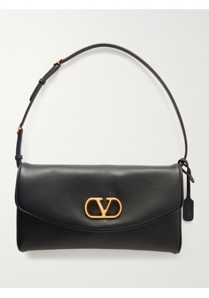 Valentino Garavani - Devain Leather Shoulder Bag - Black - One size
