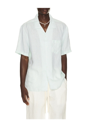 J.Lindeberg Elio Linen Shirt in Green. Size S. Also in XL/1X.