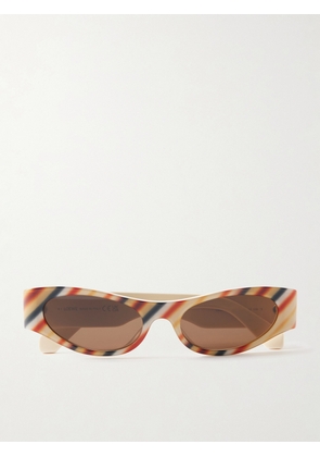 Loewe - + Paula's Ibiza D-frame Striped Acetate Sunglasses - Multi - One size