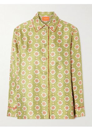 La DoubleJ - Boy Printed Silk Shirt - Green - IT36,IT38,IT40,IT42,IT44,IT46,IT48