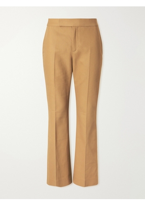 Maria McManus - Cotton-blend Straight-leg High-waist Pants - Brown - US0,US2,US4,US6,US8,US10