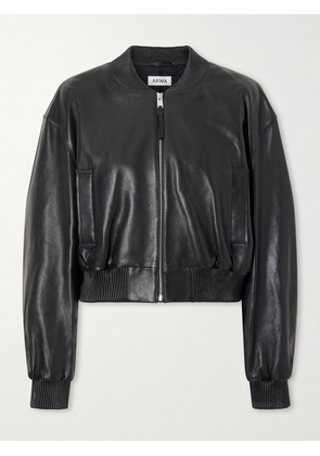 ARMA - Hannan Leather Bomber Jacket - Black - EU 32,EU 34,EU 36,EU 38,EU 40,EU 42