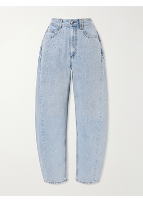 Aje - Lucina Studded High-rise Straight-leg Jeans - Blue - UK 4,UK 6,UK 8,UK 10,UK 12,UK 14,UK 16