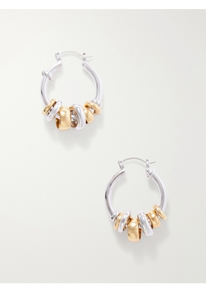 Laura Lombardi - Radda Gold And Silver-toned Bead-embellished Hoop Earrings - Multi - One size