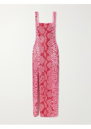 Clio Peppiatt - Medusa Embellished Tulle Gown - Pink - x small,small,medium,large