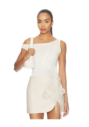 Mother of All Papper Off Shoulder Top in Cream. Size XS. Also in S, M.