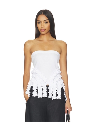 OperaSPORT Cara Seamless Top in White. Size S. Also in XS, M, L, XL, XXL.