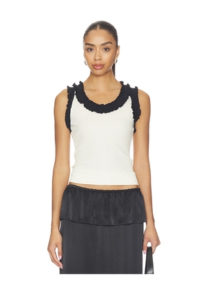 OperaSPORT Rosalie Seamless Top in White,Black. Size S. Also in M, L, XL.