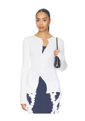 OperaSPORT Claire Seamless Top in White. Size S. Also in XS, M, L, XL.
