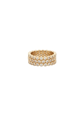 Lili Claspe Mini Reese Stack in Metallic Gold. Size 5. Also in 6, 7, 8.