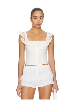 MORE TO COME Persis Top in White. Size XXS. Also in XS, S, M, L, XL.