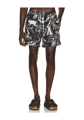 OAS Gensou Swim Shorts in Black. Size S. Also in L, M, XL/1X.