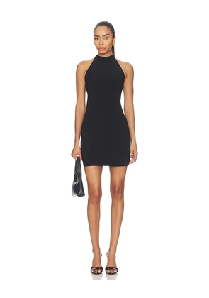 Norma Kamali x Lifestyle Halter Mini Dress in Black. Size XXS. Also in XS, S, M, L, XL.