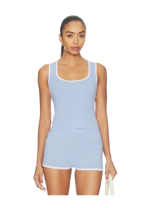 SNDYS Anika Knit Top in Baby Blue. Size XXS. Also in XS, S, M, L, XL.