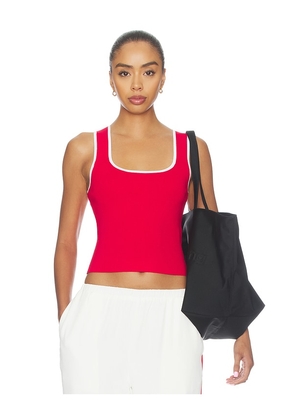 SNDYS Anika Knit Top in Red. Size XXS. Also in XS, S, M, L, XL.