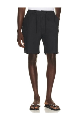 Scotch & Soda Fave Cotton Linen Twill Bermuda Short in Black. Size 30. Also in 31, 32, 33, 34, 36.