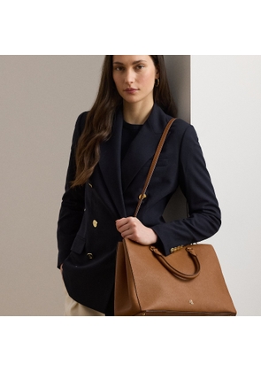 Large Crosshatch Leather Hanna Satchel