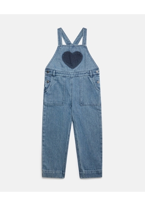Stella McCartney - Heart Patch Denim Overalls, , Size: 5