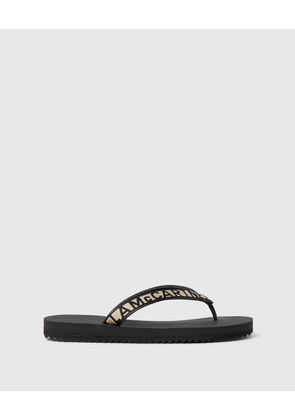 Stella McCartney - Logo Webbed Thong Sandal, , Size: 39