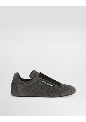 Dolce & Gabbana Alpaca Portofino Soft - Man Sneakers Grey 46