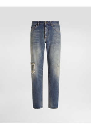 Dolce & Gabbana Denim Trousers - Man Denim Multi-colored 54