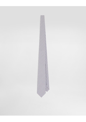Dolce & Gabbana Striped Poplin Tie - Man Ties And Pocket Squares Multicolor Pz