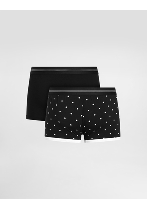 Dolce & Gabbana Bi-pack Cotton Jersey Boxers - Man Underwear And Loungewear Multicolor 3