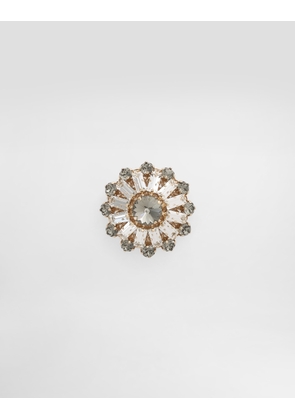 Dolce & Gabbana Brooch With Rhinestones - Man Bijoux Multi-colored Metal Onesize