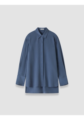 Bold Crepe de Soie Silk Blouse - 34