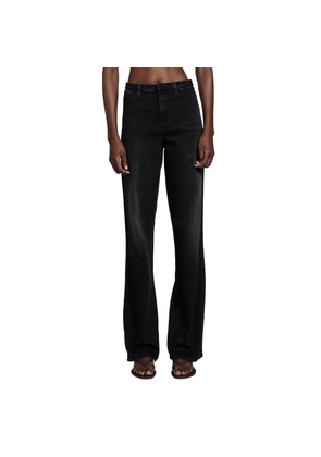 Washed Denim Tailored Jeans