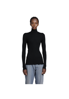 Silk And Wool Turtleneck Top
