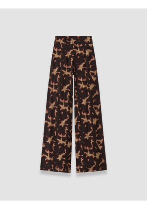 Rihani Tortoiseshell Crepe Trousers - Regular / 34