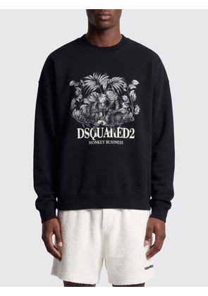 DSQUARED2 Printed Cotton Crew Neck Sweatshirt