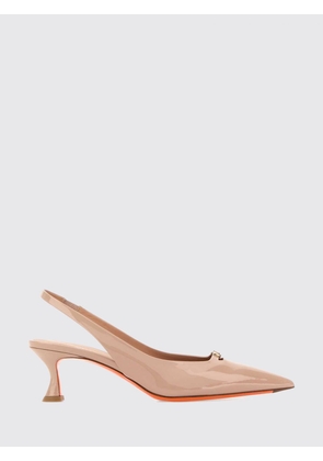 SANTONI High Heel Shoes Woman color Nude