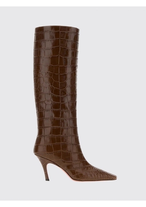 AMINA MUADDI High Heel Shoes Woman color Brown