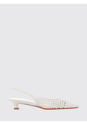 SANTONI High Heel Shoes Woman color White