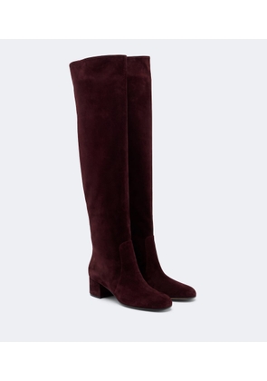 Gianvito Rossi Suede knee-high boots
