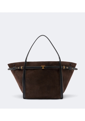 Tod's T Timeless Medium suede tote bag