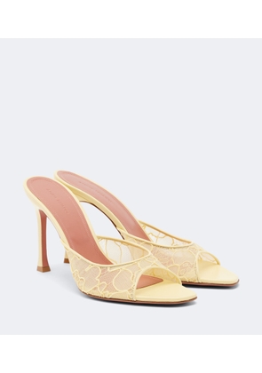 Amina Muaddi Alexa lace mules