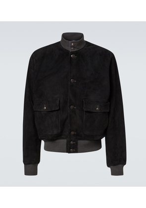 RRL Mason suede bomber jacket