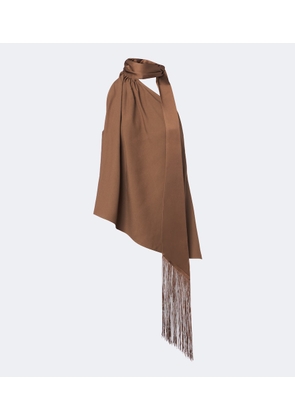 Taller Marmo Astor scarf-detail crepe cady top
