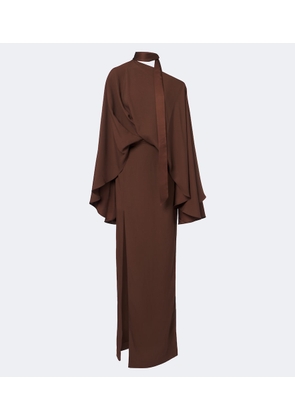 Taller Marmo Brooks scarf-detail caped maxi dress