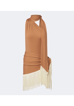 Taller Marmo Siwa scarf-detail swimsuit and beach cover-up set
