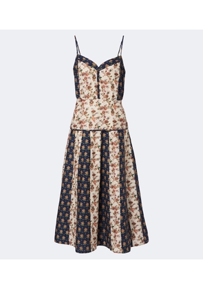 Polo Ralph Lauren Floral cotton and silk midi dress