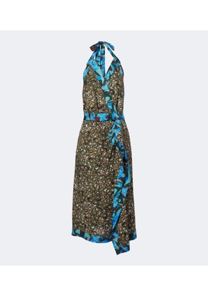 Dries Van Noten Printed halterneck midi dress