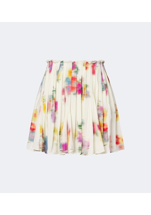 Marant Etoile Livy pleated printed miniskirt