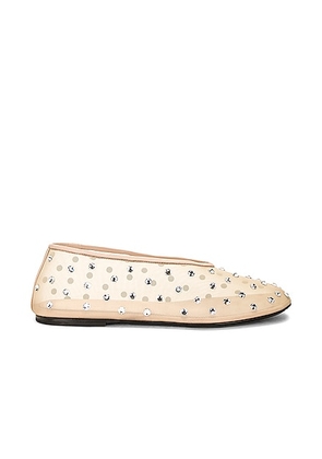 KHAITE Marcy Flat in Nude - Nude. Size 37 (also in ).
