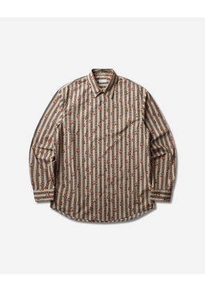 Men s Printed Cotton Shirt Beige