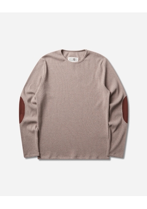 Men s Elbow Patch Sweater Taupe