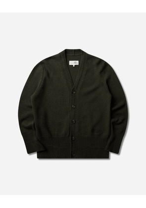 Men s Wool V-Neck Cardigan Khaki